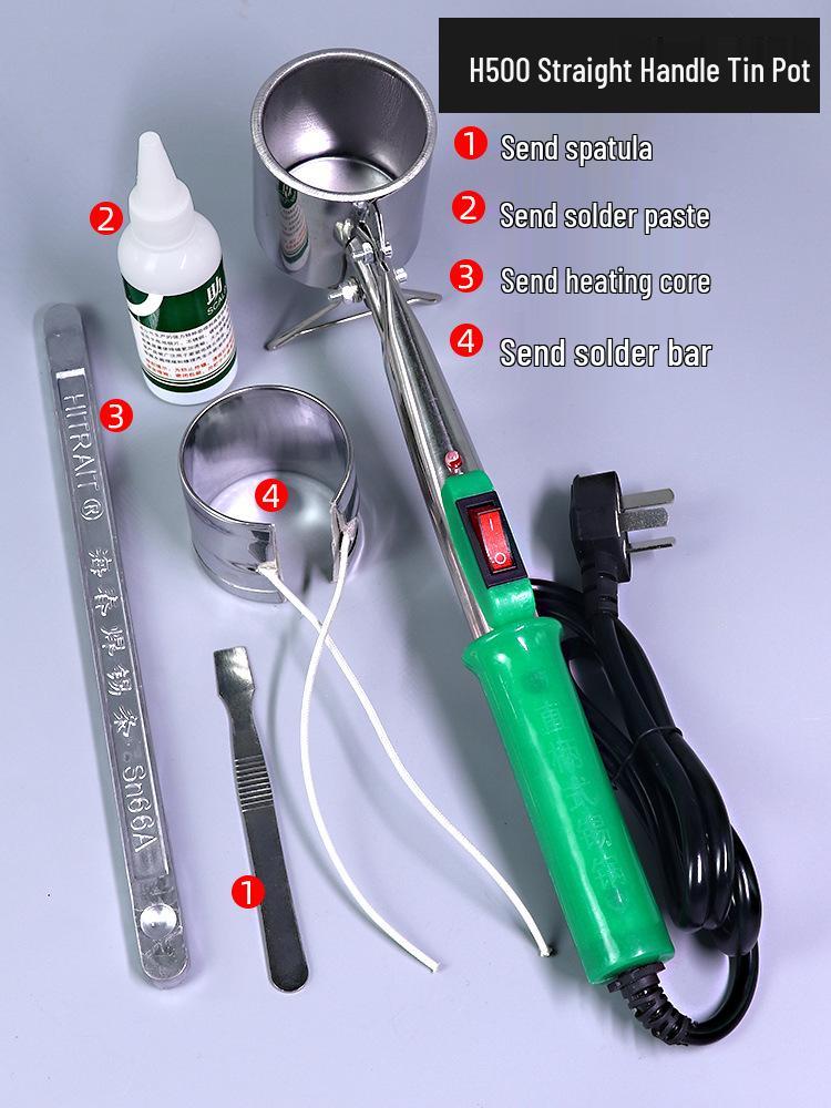 High-Power Portable Electric Soldering Pot for Melting Tin Lead, Hot-Dip, and Electrician Wire Soldering