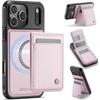 JEEHOOD J06 British Style RFID MagSafe Card Bag PU Phone Case