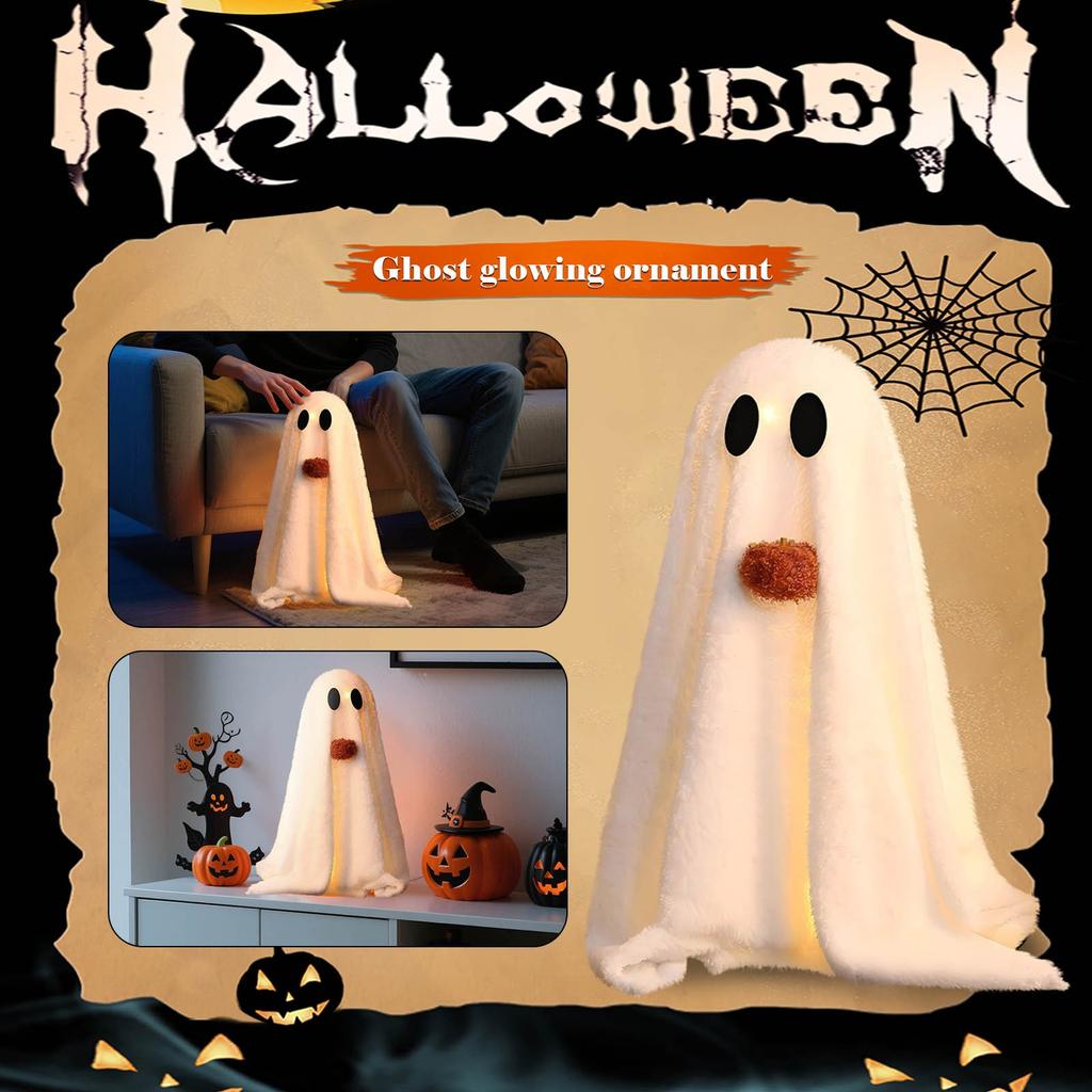 Halloween Decorations  Glowing Halloween Decorations Indoor Cute Tabletop Decorations For Party Home Kitchen And Fireplace