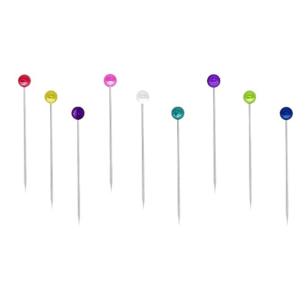600PCS/BOX Round Head Pearlized Ball Head Pins Multicolor Sewing Pins Quilting Pins  Dressmaking