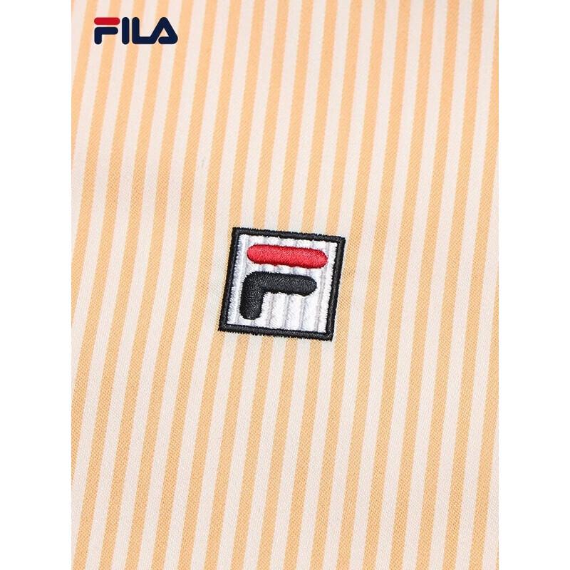 FILA Women's Striped Woven Long Sleeve Shirt