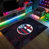 Bologna FC Design Crystal Velvet Carpet Cozy Non?Slip Printed Rug For Bedroom Living Room Entrance