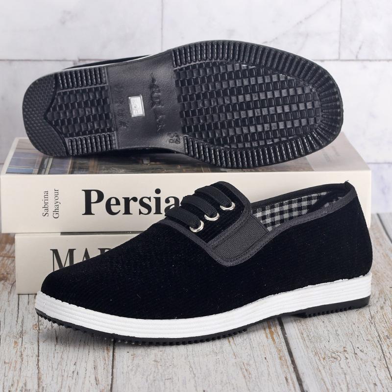 Handmade On-line Single Cloth Shoes for Men and Women, Spring Breathable and Lightweight Walking Shoes, Pure Handmade Rubber Soft Soles