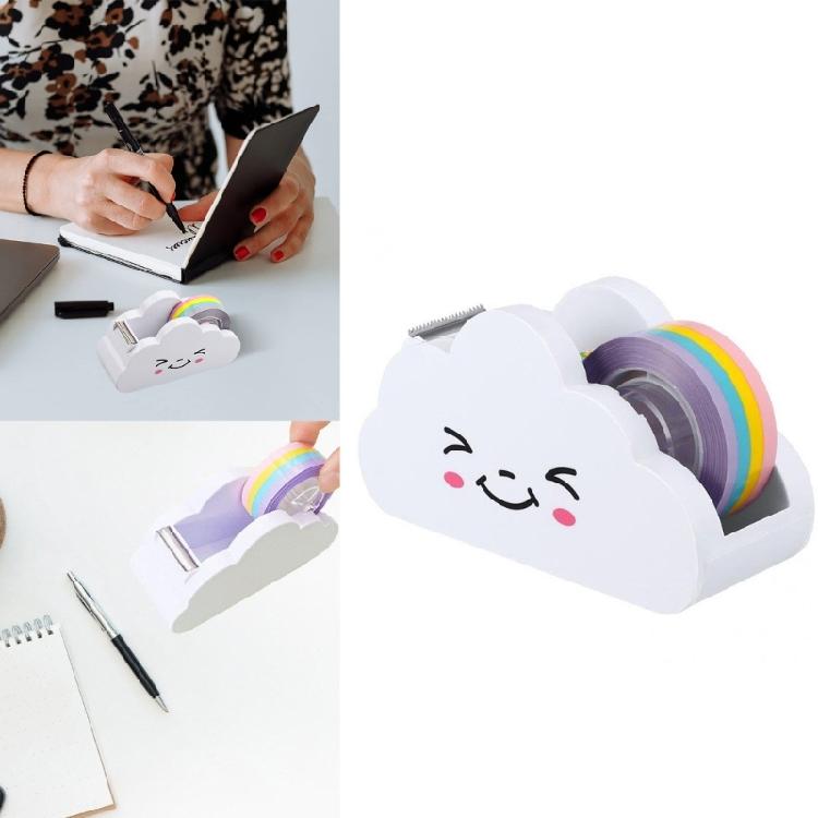 Desktop Tape Dispenser with Tape for Packaging Heavy Duty Tape Dispenser for Clear Tape Scrapbooking Tape Packing Tape