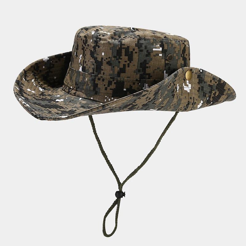 Digital Sun Hats for Men Women Boonie Hat UPF Bucket Hat Wide Brim UV Protection Fishing Hiking Safari Outdoor Hats Mesh Ventilated Outdoor Hiking