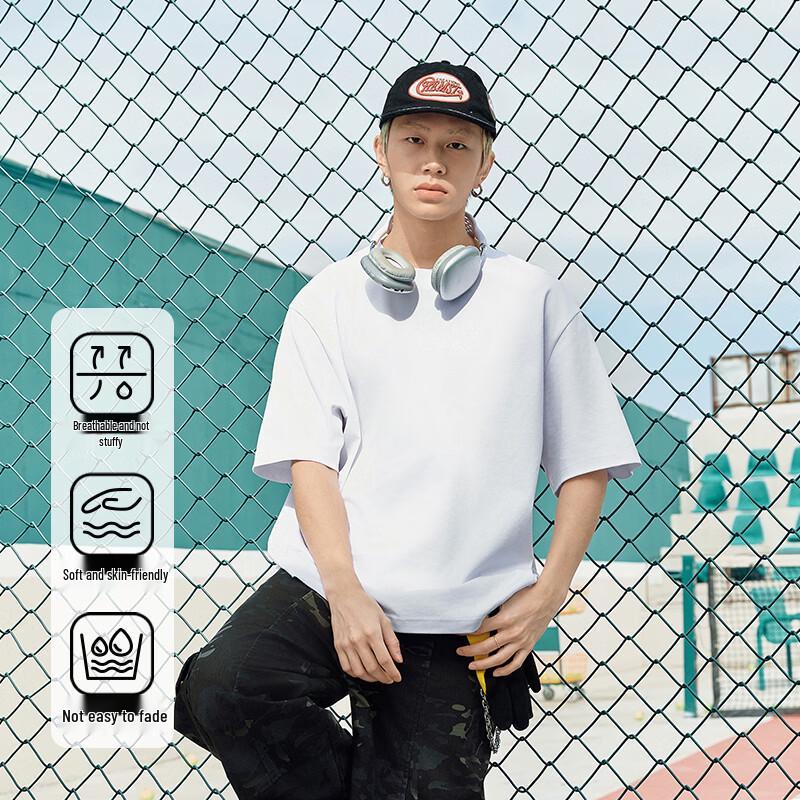 Warrior Camiseta de Algodón Pesado para Hombre MHL con Gráfico de Cachorro