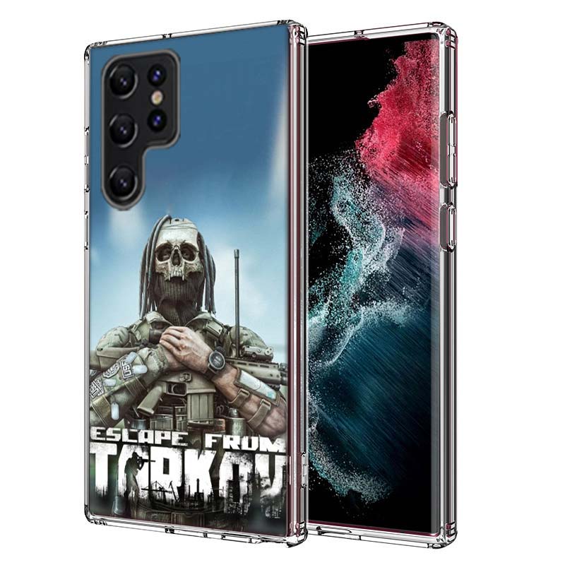 Escape From Tarkov Capa Phone Case For Samsung S26 Ultra S25 Edge Galaxy S23 S21 S20 S24 FE S22 S10 Plus Cover Clear TPU Shell C