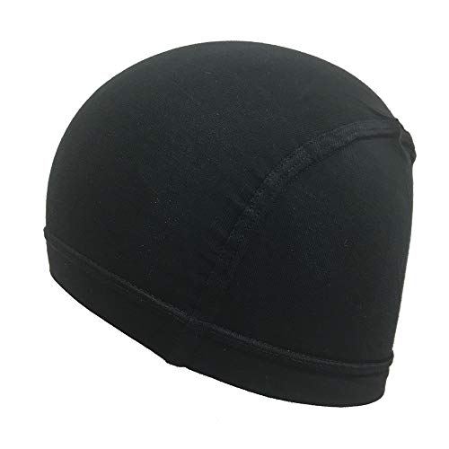 

[Reizvoll] Bamboo Cotton Inner Cap for Wigs. Absorbs sweat and sebum. (Black). Made with bamboo fiber for a cool, comfortable wig base. Fashionable. R