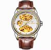 Top Luxury Golden Full Stainless Steel Men Aautomatic Mechanical Watch Business Hollow Men's Watches Waterproof Mechanical Gifts