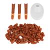 Nail Art Training Practice Finger Bendable Joints False Nail Tips Finger Mannequin with Base