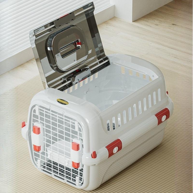 Portable Airline Pet Carrier Portable Ventilated Dog Cat Crate Durable Travel Kennel for Small Medium Pets Outdoor Car Transport