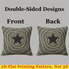 Green Star square Jacquard Pillow Cover for Sofa Office Waist Cushion Cover Home Decorative Pillowcase