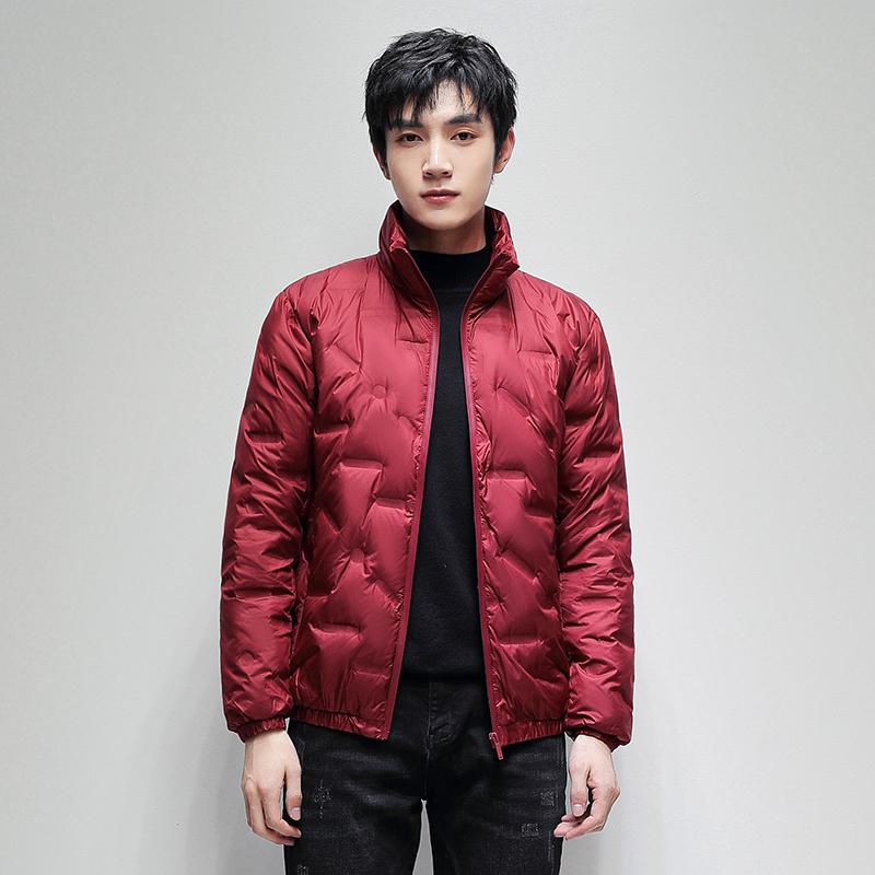 Outdoor High-quality Fitness Running High-quality Laminated Feather Jacket Comfortable and Breathable Men's Warm Baseball Jacket