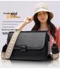 2024 Women's Crossbody Bag: Soft Leather, Fashionable Design, Wide Strap, Stylish Square Shape