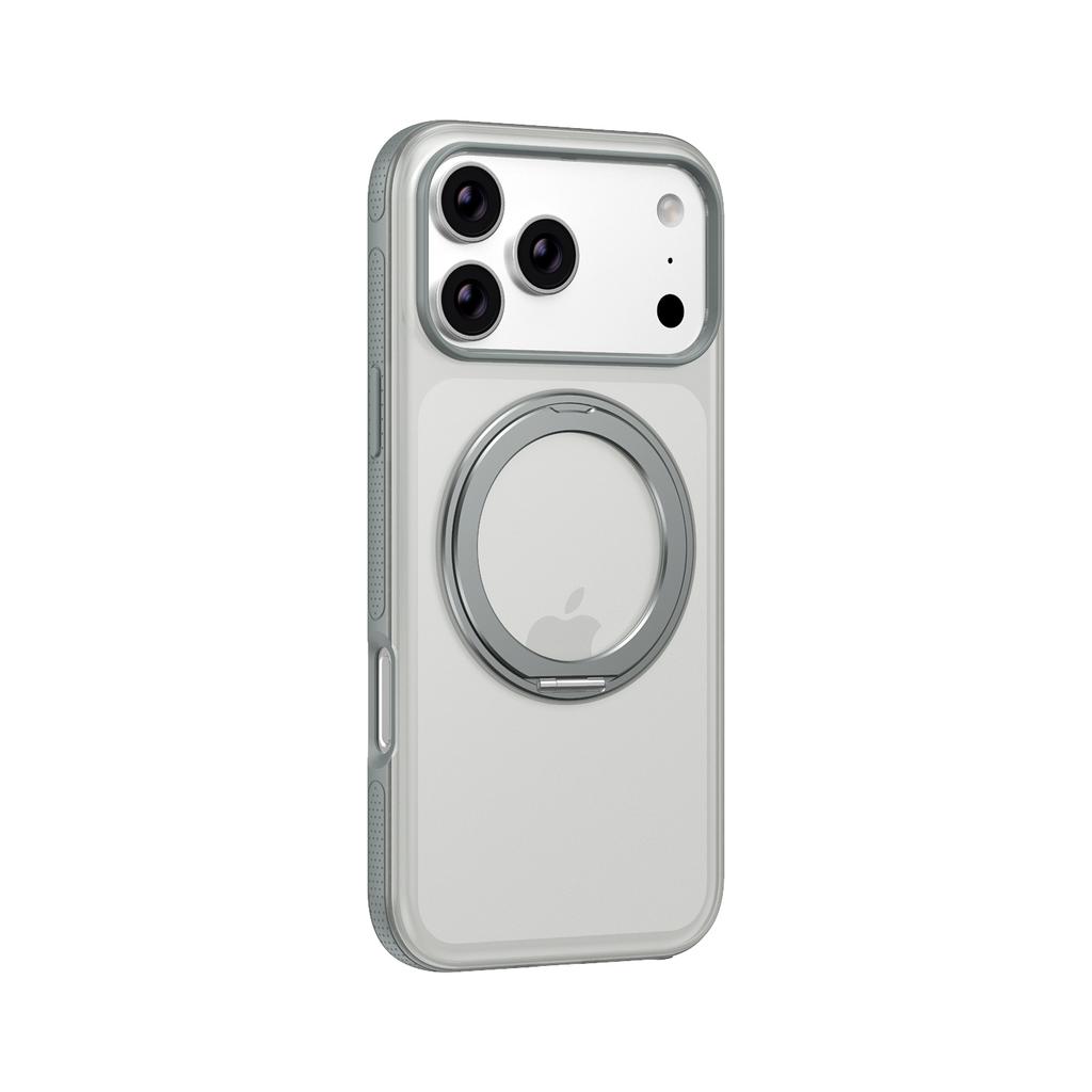 Trendy Anti-Slip Phone Case For iPhone 16 17 Pro Max N52SH Strong Magnetic Stand Cover 360 Rotatable Strong Protection