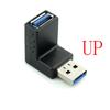 USB 3.0 Adapter 90 Degree Male to Female Combo Up & Down Angle Coupler Connector