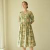 L Affair No coLLar Dress Sunset isLand Greenery LwLbaop0280 Ka