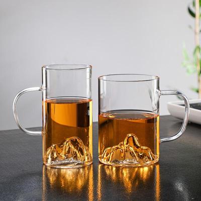 Creative Luxury Glass Mountain-View Cup for Coffee, Green Tea & Beverages