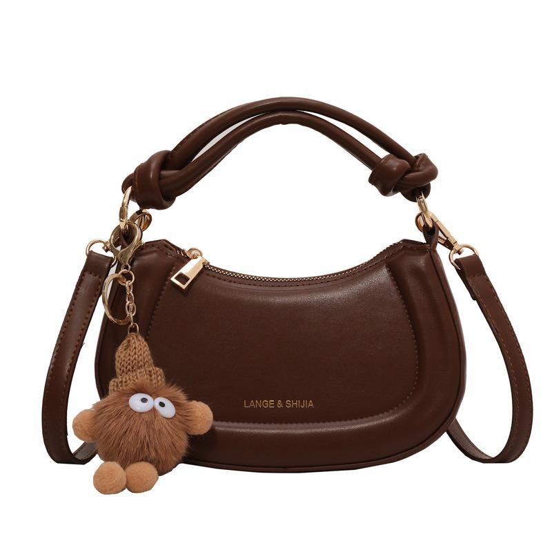 

Retro hard shell chain bag new 2025 contrasting color handbag trendy fashion women s shoulder messenger bag коричневый