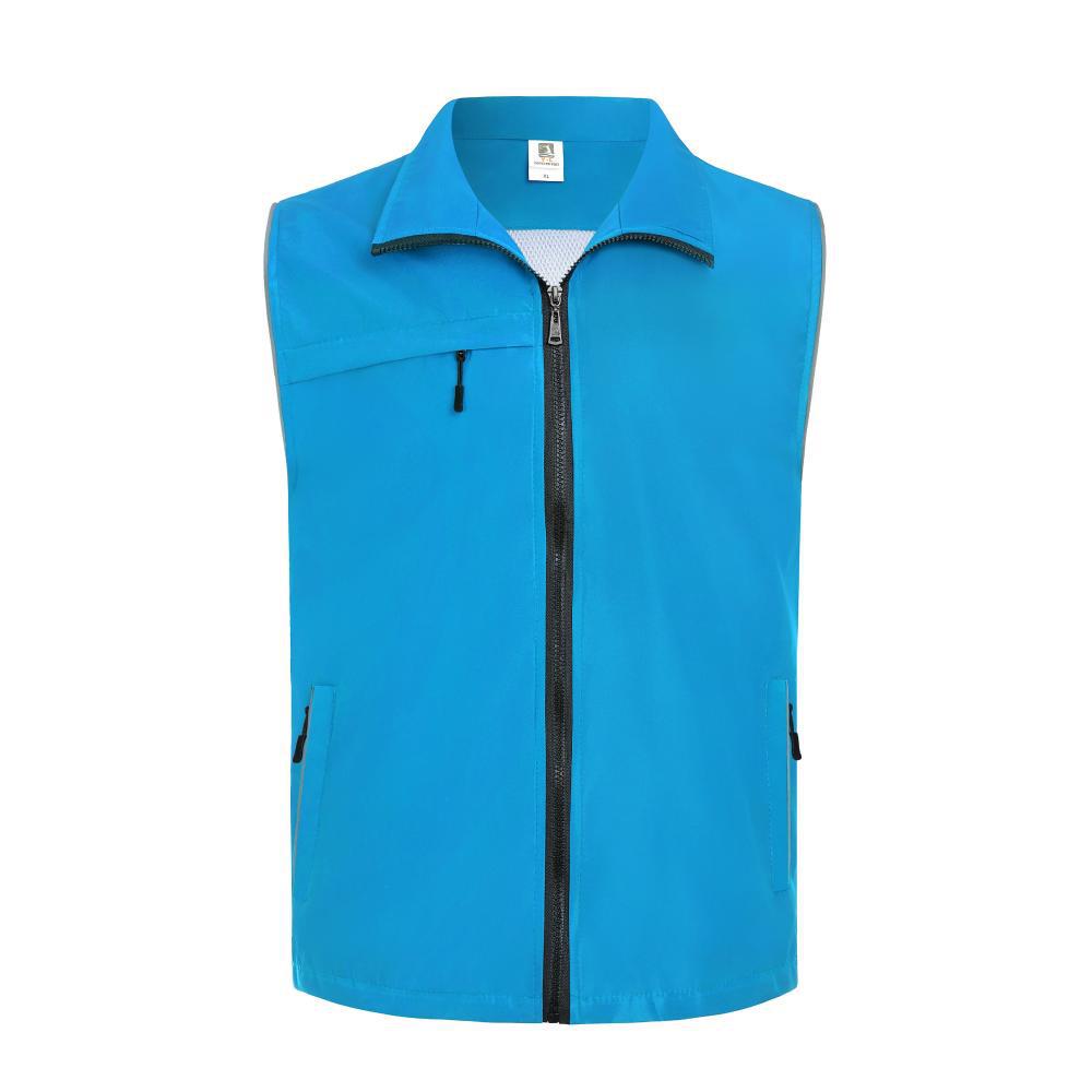 Custom Logo Multi-Pocket Durable Vest for Supermarket, Decoration, and Volunteer Workwear