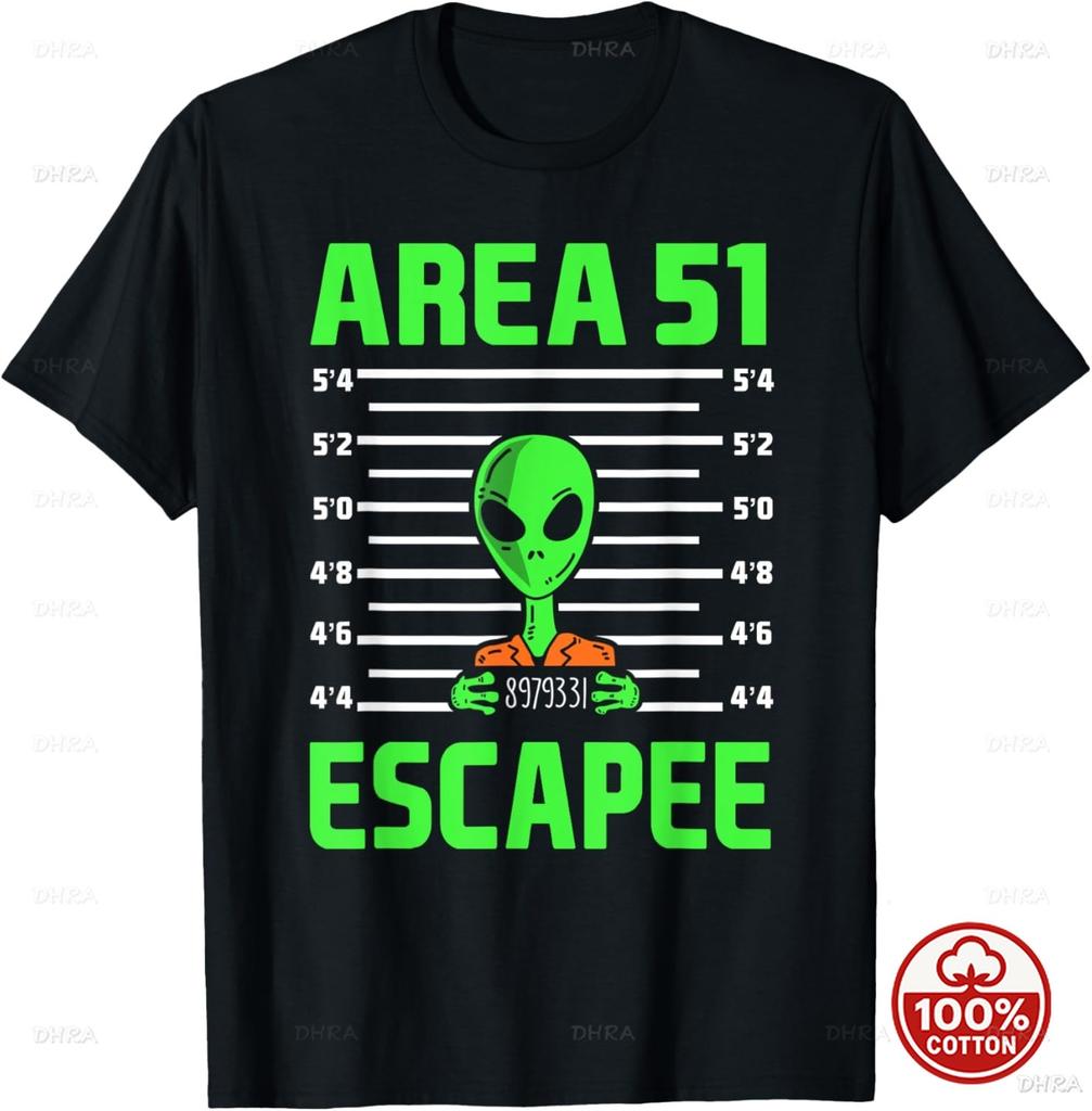 Aliens UFO Egyptian Pyramids Science Fiction Unisex Cotton TShirt Custom Printed Graphic T Shirts Y2k Funny Tshirt Streetwear