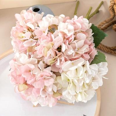 1pc Hydrangea Artificial Flower 37cm , Lifelike Silk Flowers DIY Wedding Bouquet Fake Flower for Table Centerpieces Home Decoration