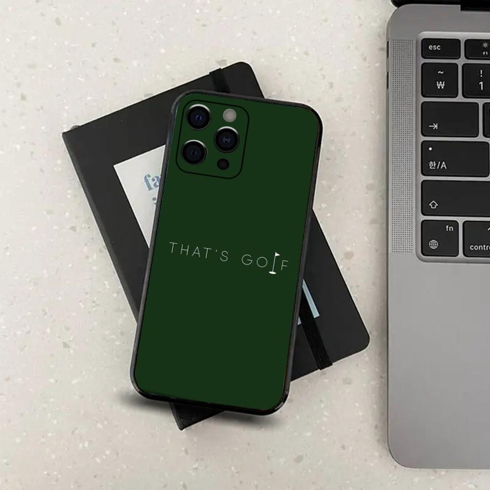 

Крутой чехол для телефона с рисунком мяча для гольфа для Apple iPhone 15,14,13,12,11,Pro,X,XS,Max,XR,Plus,Mini Мягкий черный чехол iPhone14Pro
