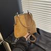 Niszbowa Torebka Ręczna w Stylu Retro i Casual, w Kontrastowych Kolorach, Jednoramienna Torebka Crossbody