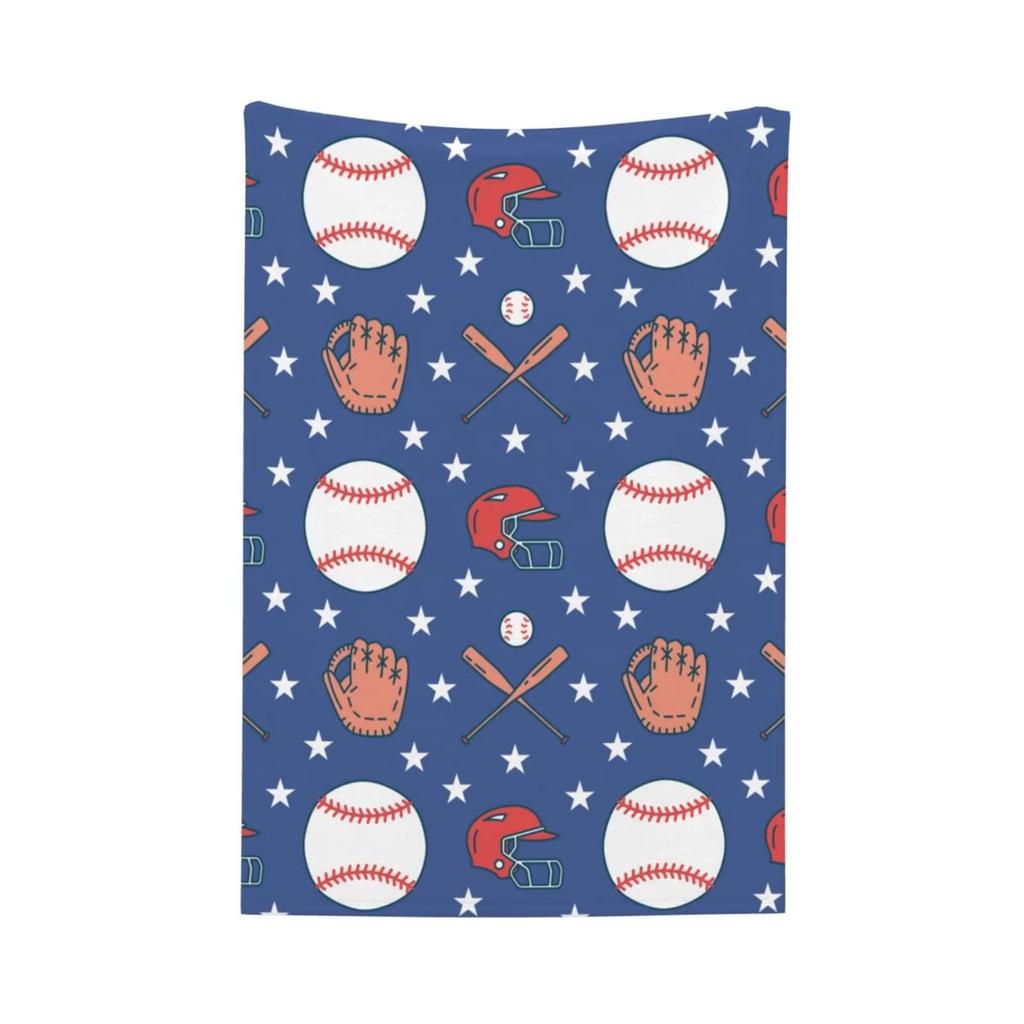 Decke Softball Baseball in Grau Überwurfdecke Ultraweiche Samtdecke Leichte Bettdecke Quilt Langlebig Heimdeko