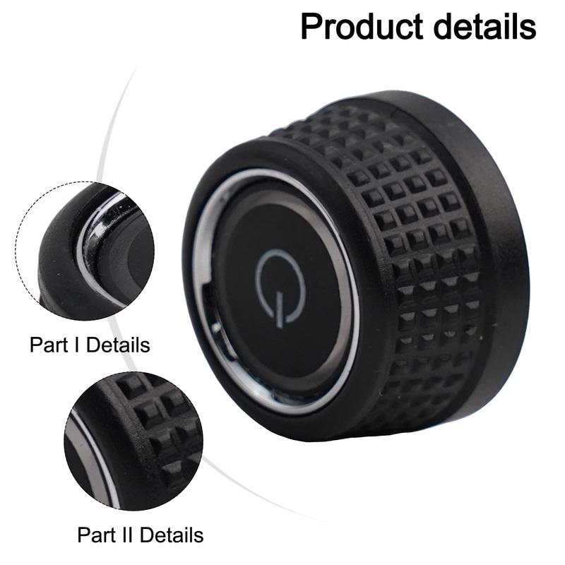6C0919603 Knob Car Radio Knob Factory Specifications Perfect Match Plastic Material Stable Characteristics Color Black Car Auto