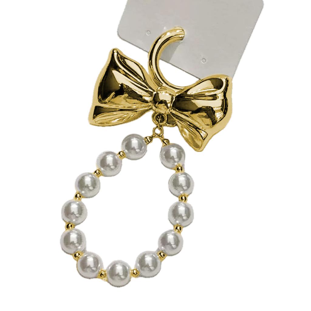 Stylish Keychain Pendant with Delicate Bowknot Stylish Bowknot Bag Charm Portable Phone Straps Chain Keychain for Women