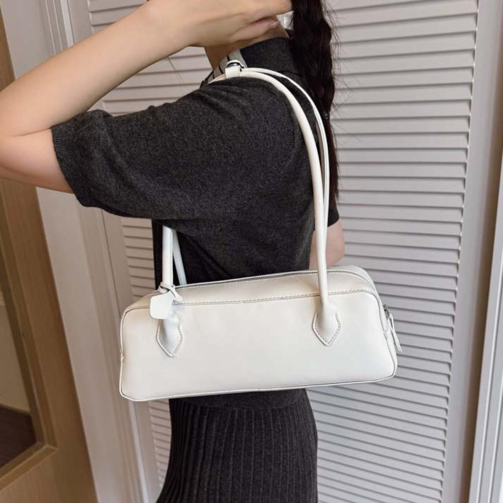 Large Capacity PU Shoulder Bag Korean Style Texture Underarm Bags French Stick Handbag Women