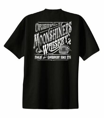 

Original Moonshiners Whiskey Foolin The Government Since 1776 Funny Alcohol 4XL