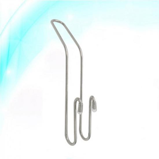 2 Pcs Stainless Steel Car Hooks Headrest Seat Back Organizer Holder