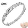 Women Copper Cuff Jewelry Bracelet Adjustable Size Star Pattern Design