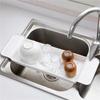 MENGNI Retractable Bathtub Storage Rack Stainless Steel Drain Shelf Tiletry Placement Multi-function Kitchen Bathroom Accessories