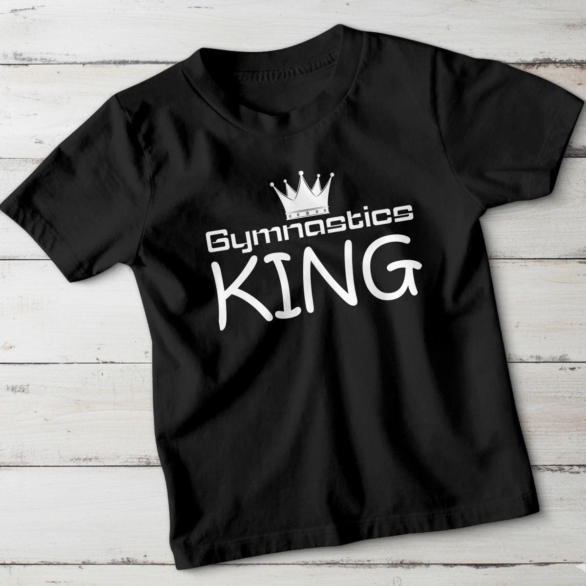 

Gymnastics King Boys T-Shirt Kids Sports Gymnastics Tee Cool 160