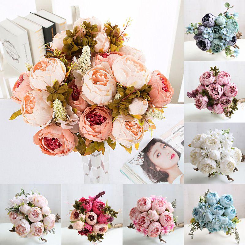 Colored Artificial Peony Flowers Perfect For Home Party Decoration**