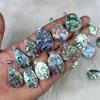 Abalone shell Gemstone Pendant Jewelry 925 Sterling Silver Pendant Necklace Bulk Wholesale Bezel Set Gemstone Pendant Making For Jewelry