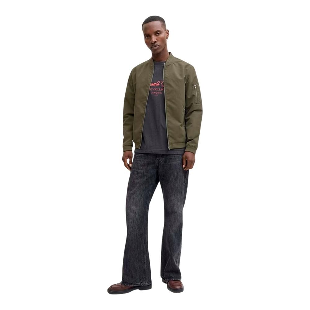 Jack And Jones Mens Water Resistant Long-Sleeved Bomber Jacket