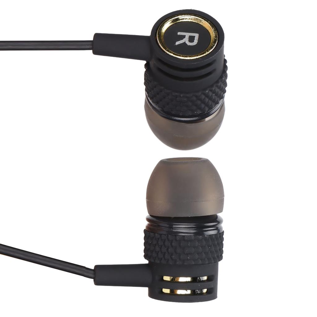 JY‑075 3.5mm Plug Headphones Noise Isolation Wired Earbuds with Mic and Call Controller for Exercise