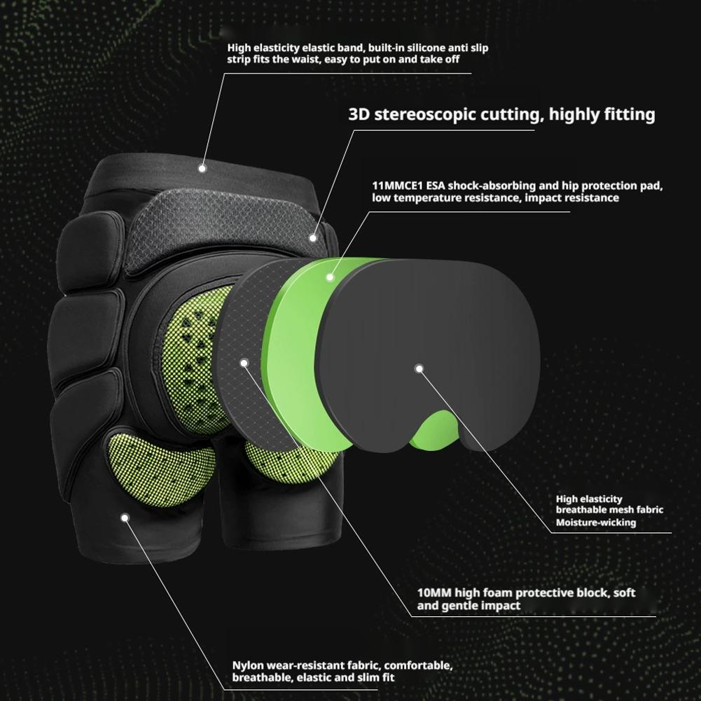 Ski Protection Pads Motorcycle Skating Sports Protect Snowboarding Hip Protector Padded Breathable Gear Shorts