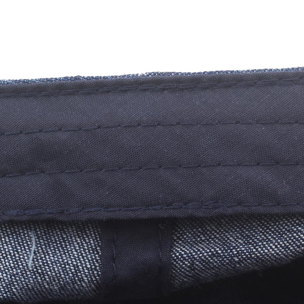 Men's Patchwork Washed Denim Beret: British-Style Casual Duckbill Newsboy Cap for Fall & Winter