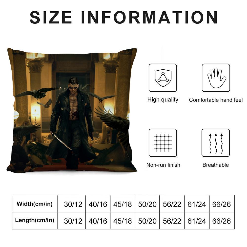 Hot-Movie The C-Crow Pillow Case 3D Print Polyester Fiber 40*40cm Home Sofa Throw Decoration Festival Gift