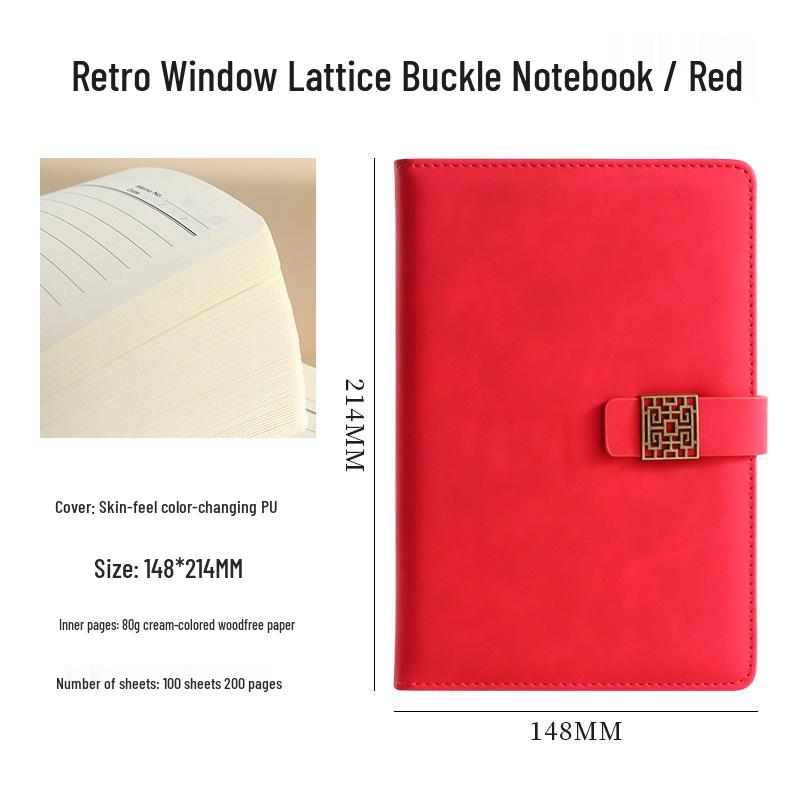 Custom Logo A5 Faux Leather Notebook Gift Set: Business Diary & Meeting Planner