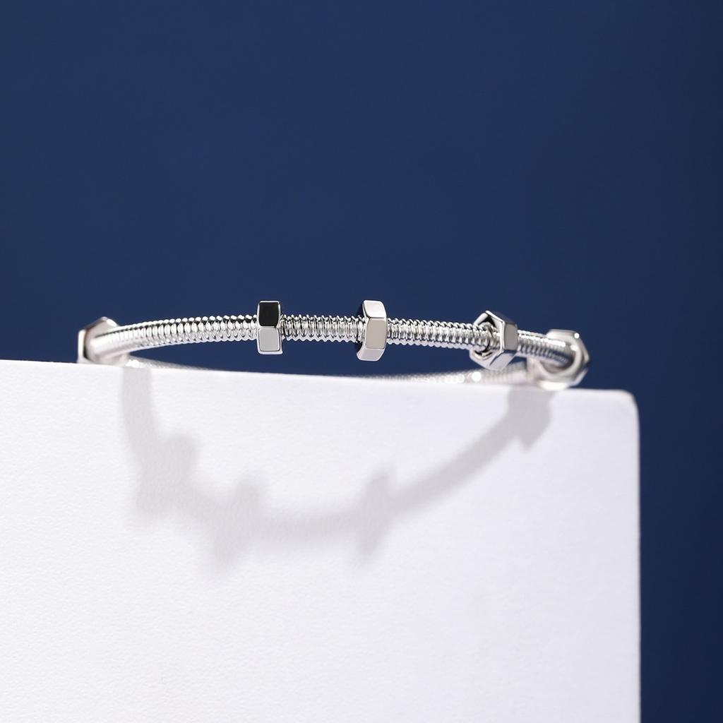 Kajia Classic Nut Bracelet White Gold Rose Gold Niche Design Non-fading Light Luxury