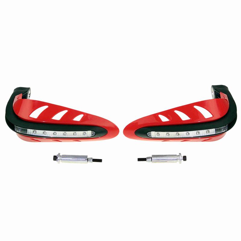 Ρυθμιζόμενες 7/8" LED Χούφτες Χειροφύλακτες Μοτοσυκλέτας Χειροφύλακτες Μοτοσυκλέτας Universal Για Honda XR XL XLR 200 250 350 400 500 600 Dirt