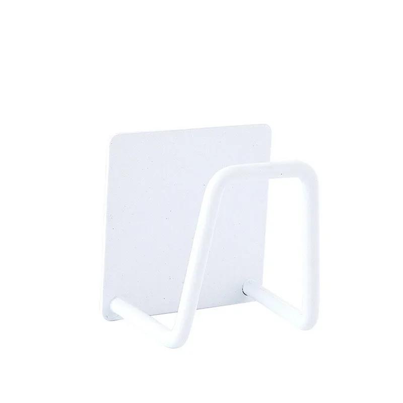 1-4pcs Sponge Holders Stainless Steel Sink Drain Drying Rack Bathroom Sponge Holder Wall Hooks Storage Holders Kitchen Gadgets