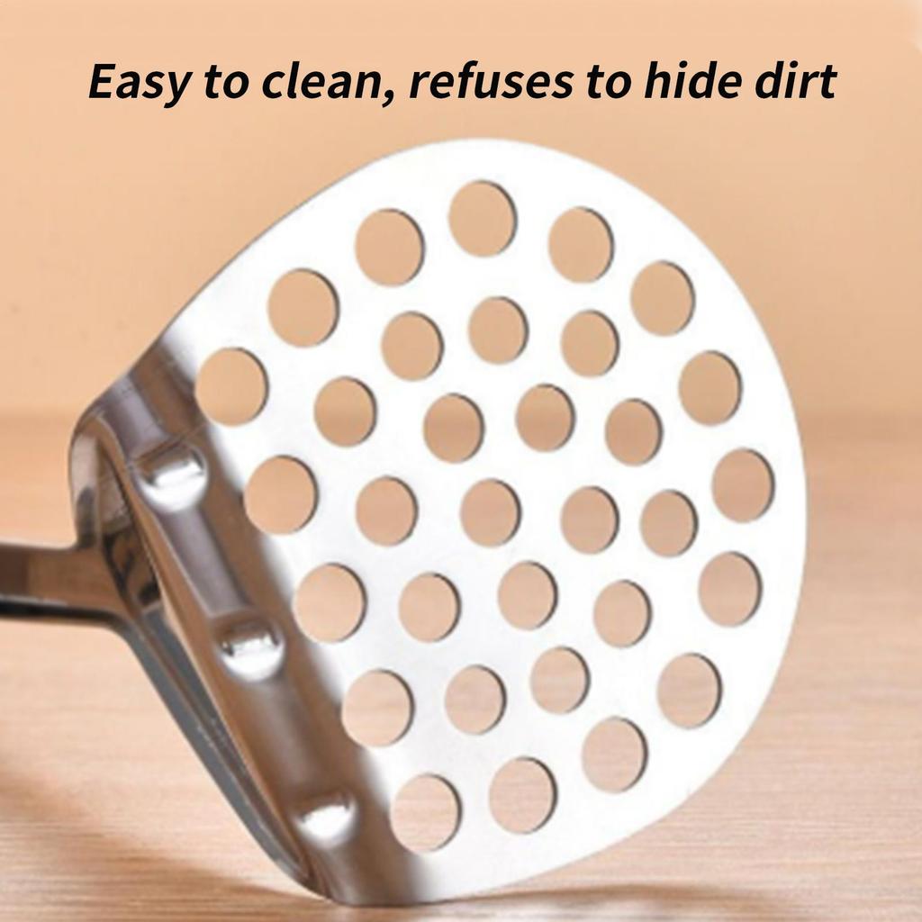 Potato Masher Stainless Steel Manual Garlic Masher Kitchen Mud Press Mashed Potato Ricer Press For Baby Food Avocado