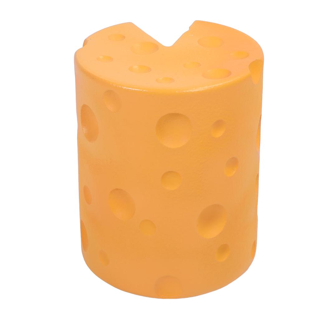 Foot Rest Stool Decorative Cheese Shaped Retro Shoes Changing Stool for Living Room Bedroom Entryway